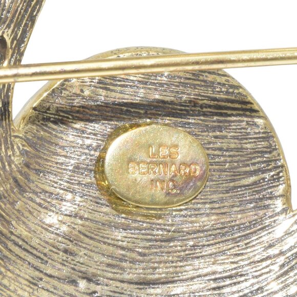 Vintage Les Bernard Inc. Brooch & Earring Set Grannycore - Picture 6 of 7